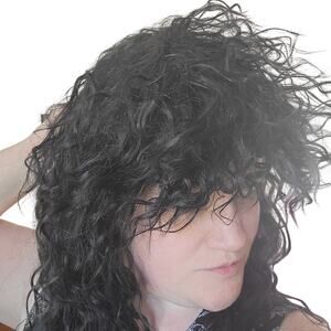 Gothic Dark Brown/Black Voluminous Curly Wig - Witch, Bellatrix Cosplay